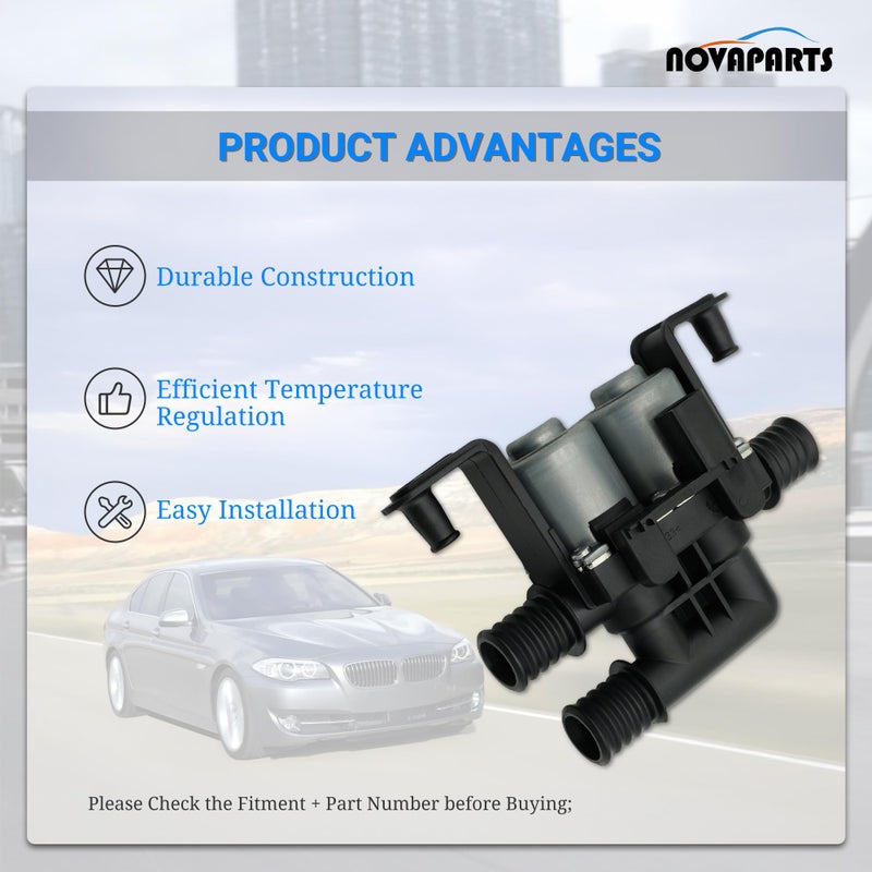 NOVAPARTS صمام تحكم سخان HVAC NOVAPARTS 64116906652 لسيارات BMW E60 535i E61 E63 E64 E65 E66 E53 525i 528i 530i 550i 645Ci 650i 745i 750i 760i M5 M6 Alpina لاند روفر رينج روفر سبورت 64128374995 - Image 5